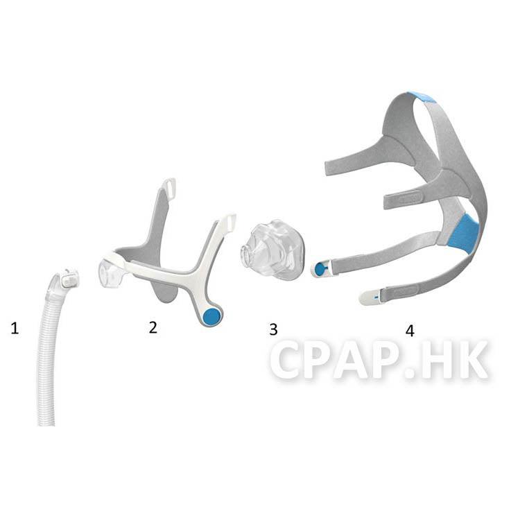 ResMed 瑞思邁 AirTouch N20 矽膠鼻罩 - 衛家CPAP.HK 睡眠呼吸機 Wisecare-hk.com